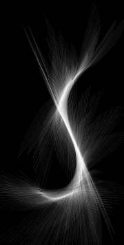 Abstract crossing light lines