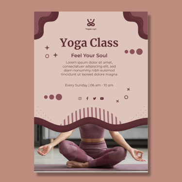 Yoga class Feel Your Soul poster
