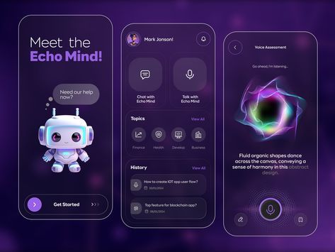 Echo Mind mobile application interface